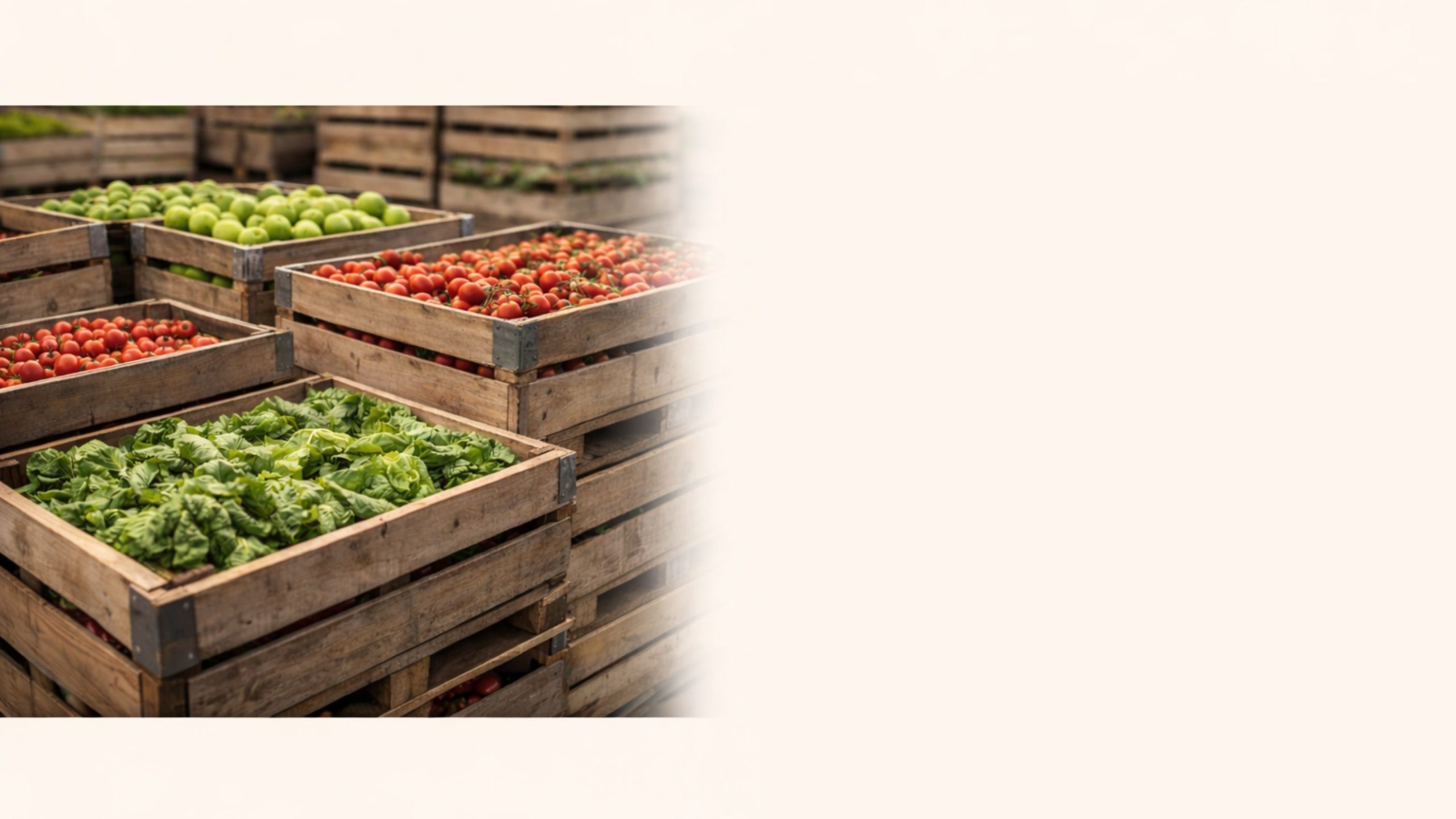 Fresh harvested vegetables